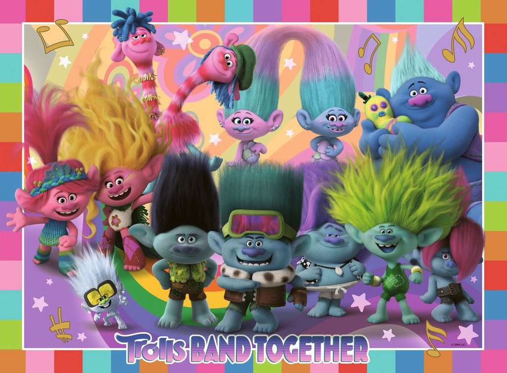 RAVENSBURGER CASSE-TÊTE 100 PIÈCES - LES TROLLS 3 : TROLLS BAND TOGETHER (LES TROLLS SE REGROUPENT) #13390