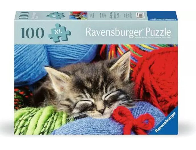 RAVENSBURGER CASSE-TÊTE 100 PIÈCES XL - CHAT EN LAINE #12001363