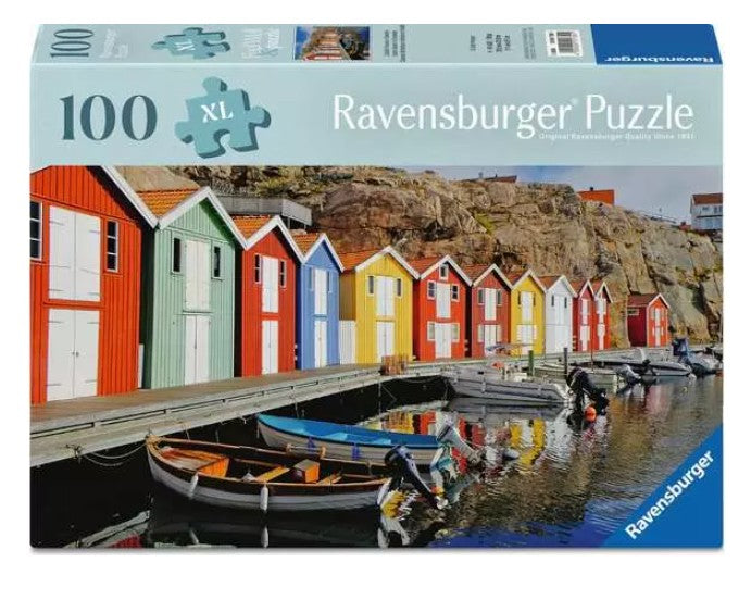 RAVENSBURGER CASSE-TÊTE 100 PIÈCES XL - MAISONS COLORÉES EN SUÈDE #12001730