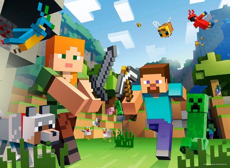 RAVENSBURGER CASSE-TÊTE 100 PIÈCES XXL - MINECRAFT #12004176