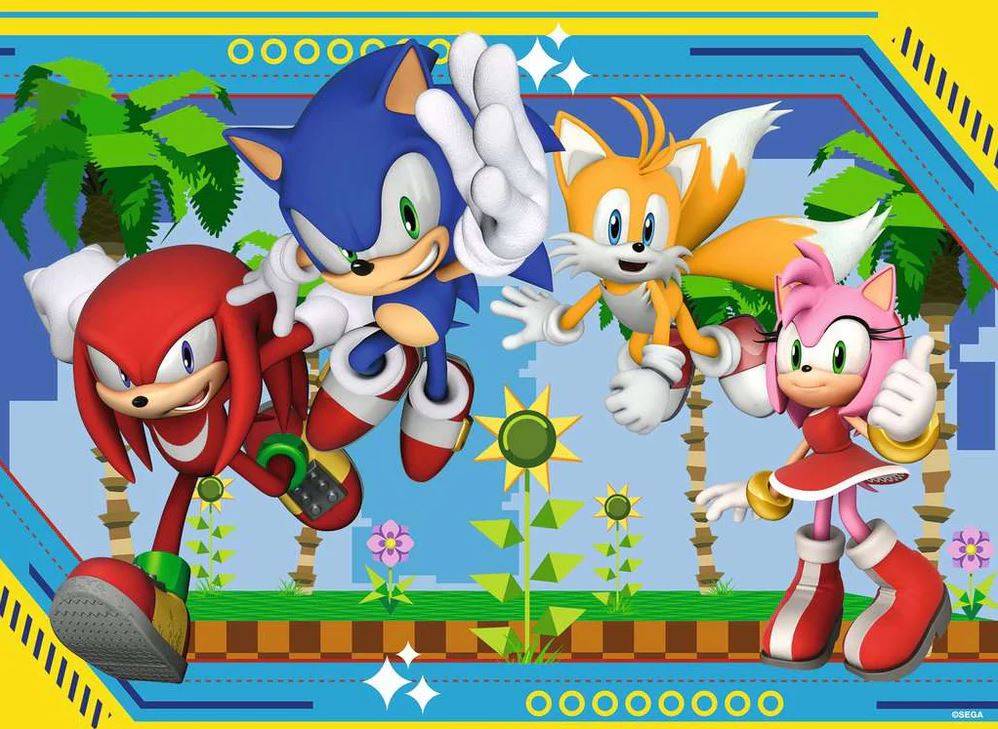 RAVENSBURGER JIGSAW PUZZLE 100 PIECES XXL - SONIC THE HEDGEHOG #12001134