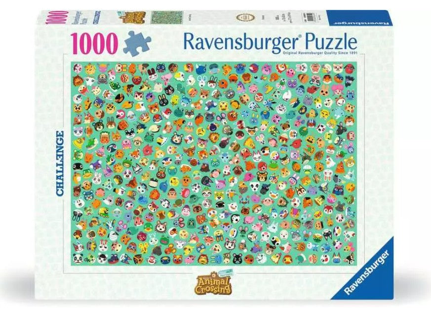 RAVENSBURGER CASSE-TÊTE 1000 PIÈCES - ANIMAL CROSSING CHALLENGE (DÉFIS) #12000629