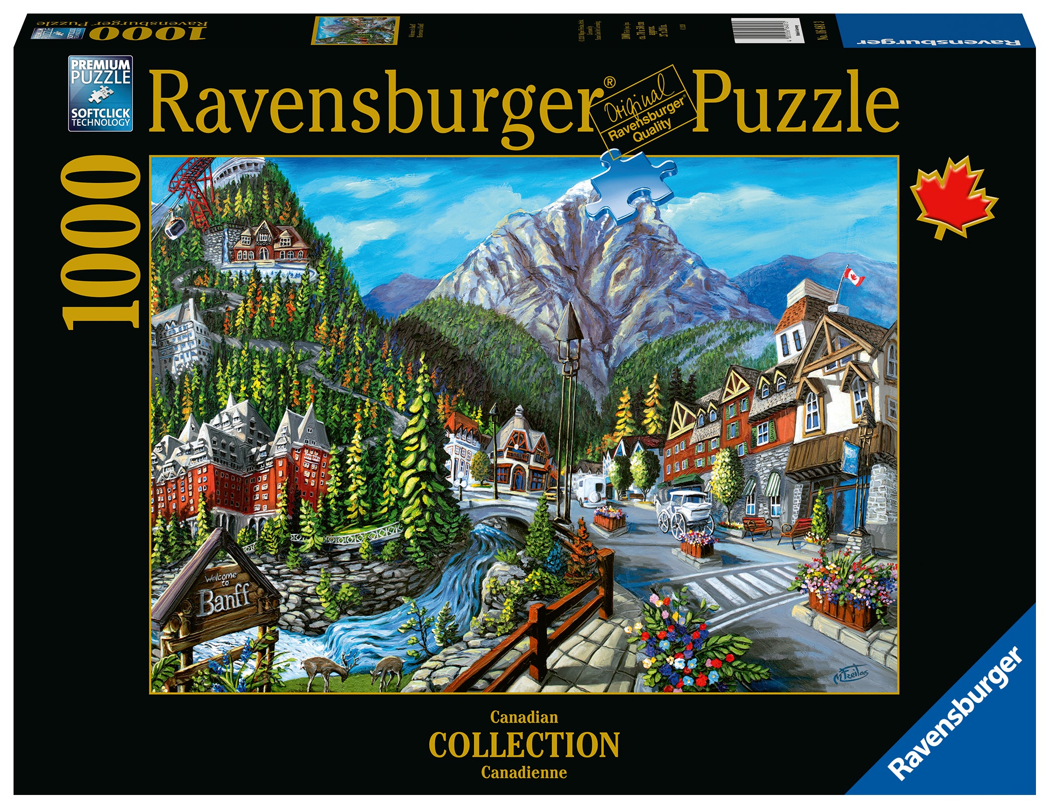 RAVENSBURGER CASSE-TÊTE 1000 PIÈCES - BIENVENUE À BANFF #16481