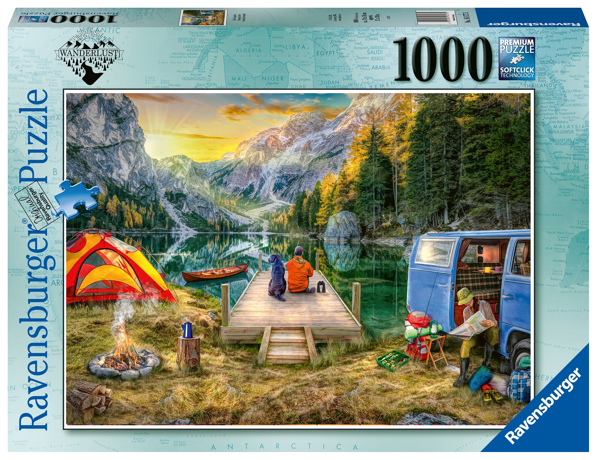 RAVENSBURGER CASSE-TÊTE 1000 PIÈCES - CAMPING CALME #12000076