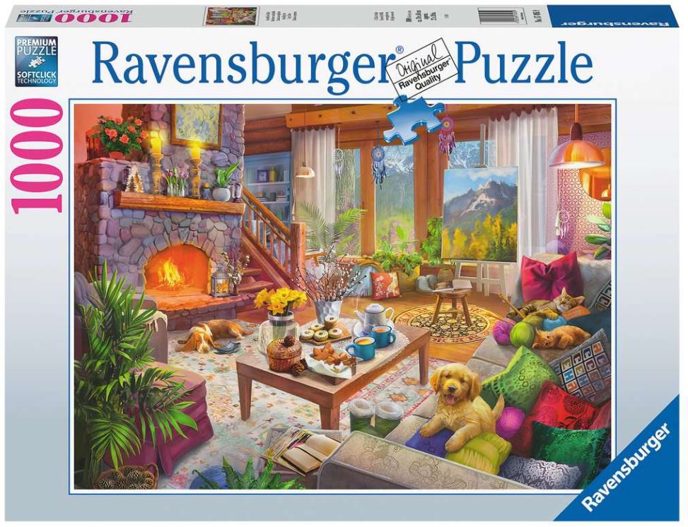 RAVENSBURGER JIGSAW PUZZLE 1000 PIECES - COZY CHALET #12000293