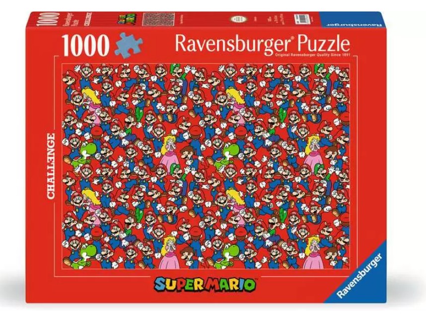 RAVENSBURGER CASSE-TÊTE 1000 PIÈCES - DÉFI - SUPER MARIO (CHALLENGE) #12000504