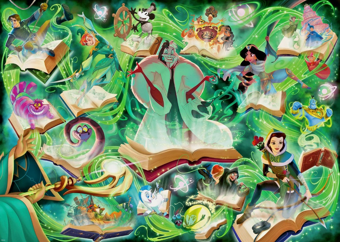 RAVENSBURGER CASSE-TÊTE 1000 PIÈCES - DISNEY LORCANA - L'ÉCLAT DU ROYAUME : ÉMERAUDE #12001623