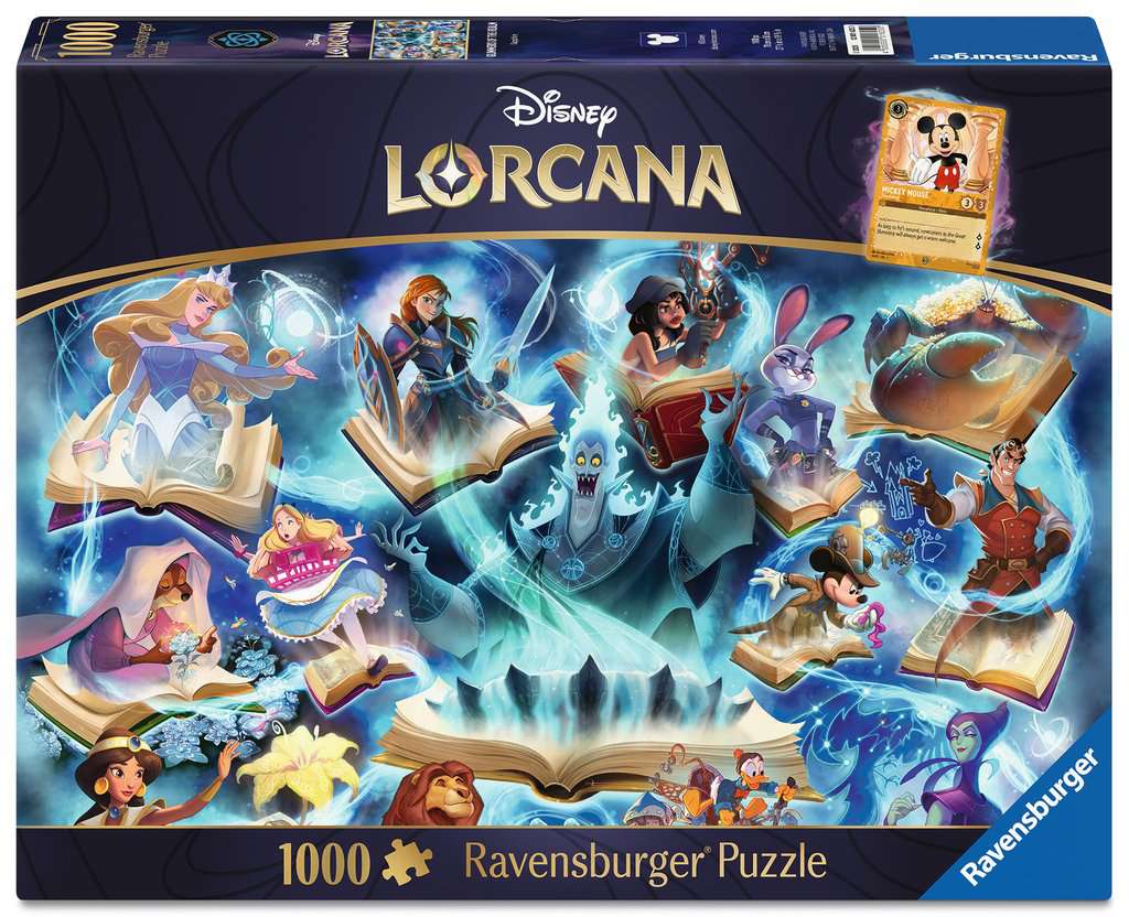 RAVENSBURGER JIGSAW PUZZLE 1000 PIECES - DISNEY LORCANA - THE FIRST CHAPTER: SAPPHIRE #12001625