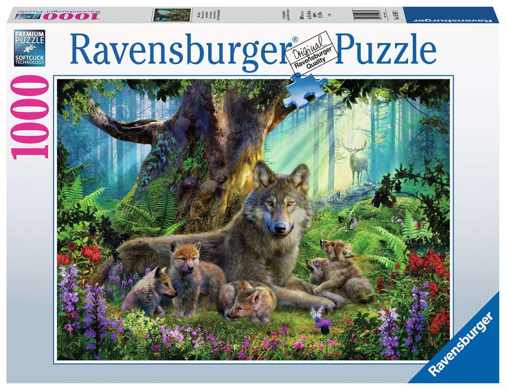 RAVENSBURGER CASSE-TÊTE 1000 PIÈCES - FAMILLE DE LOUPS #12000477