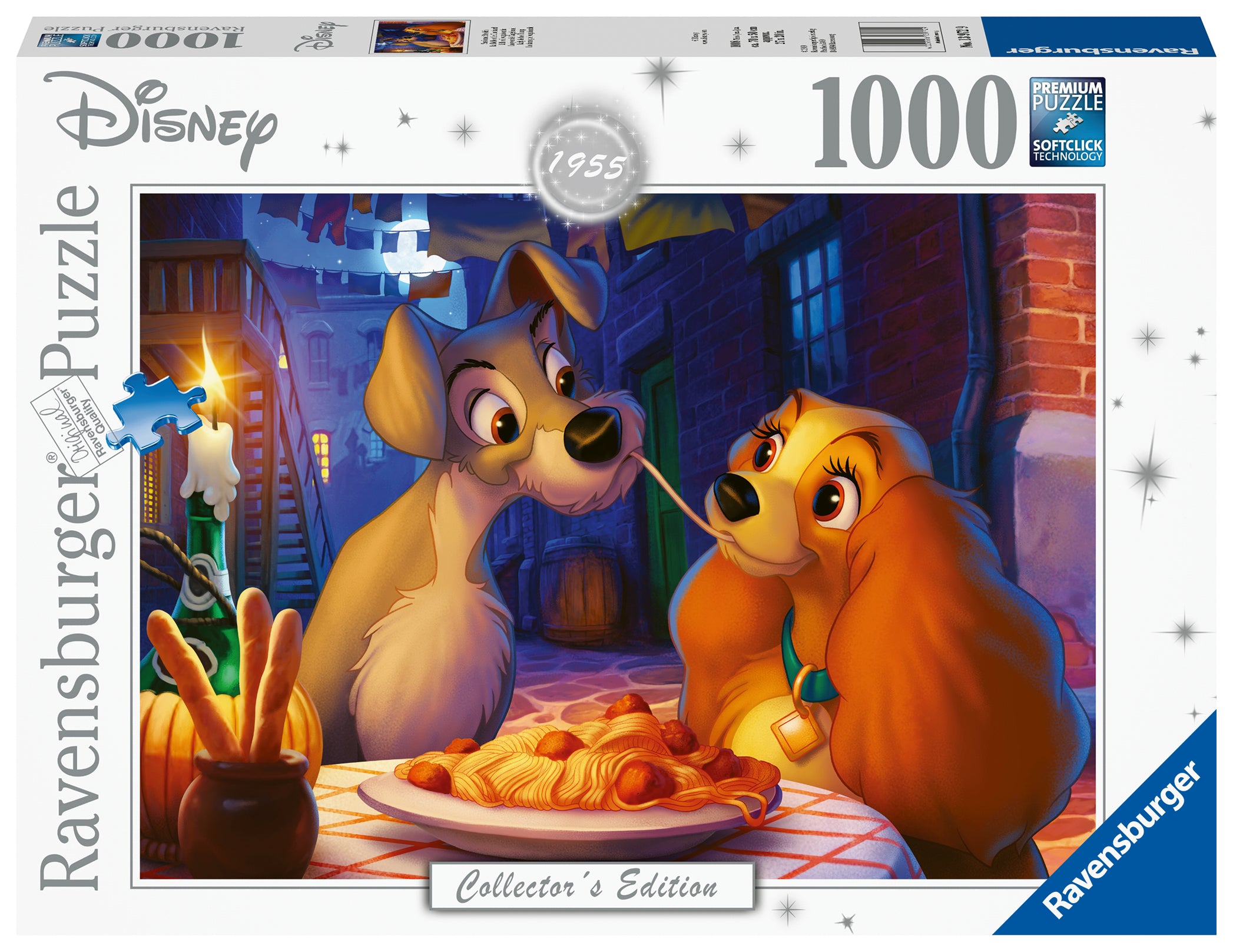 RAVENSBURGER CASSE-TÊTE 1000 PIÈCES - LA BELLE ET LE CLOCHARD DISNEY #12000003