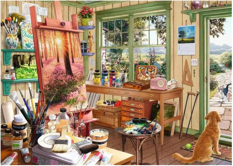 RAVENSBURGER CASSE-TÊTE 1000 PIÈCES - L'ATELIER DE L'ARTISTE #12001100