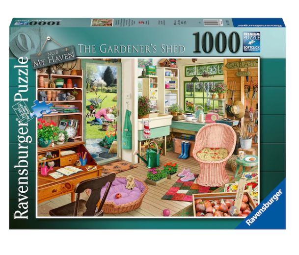 RAVENSBURGER JIGSAW PUZZLE 1000 PIECES - THE GARDEN SHED #12000126