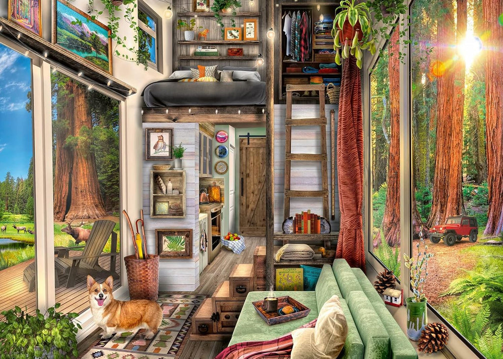 RAVENSBURGER CASSE-TÊTE 1000 PIÈCES - MAISON MINIATURE DE LA FORÊT DE REDWOOD #12000634
