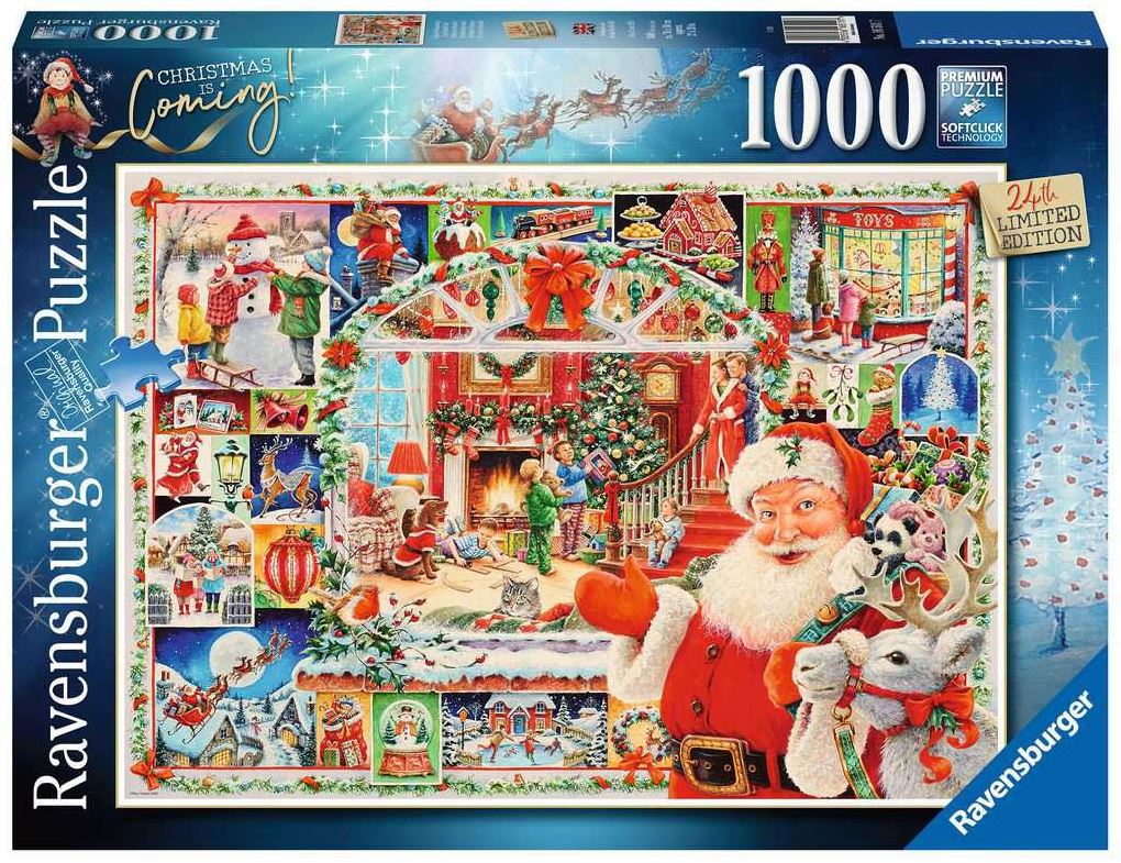 RAVENSBURGER CASSE-TÊTE 1000 PIÈCES - NOËL APPROCHE!