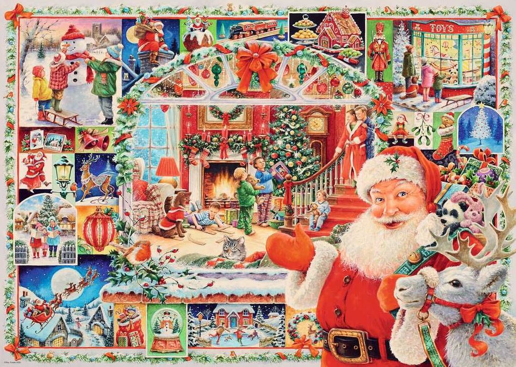 RAVENSBURGER CASSE-TÊTE 1000 PIÈCES - NOËL APPROCHE!