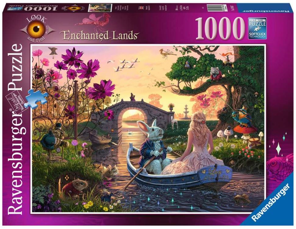 RAVENSBURGER CASSE-TÊTE 1000 PIÈCES - TERRES ENCHANTÉES CHERCHE/TROUVE #1 #12000170