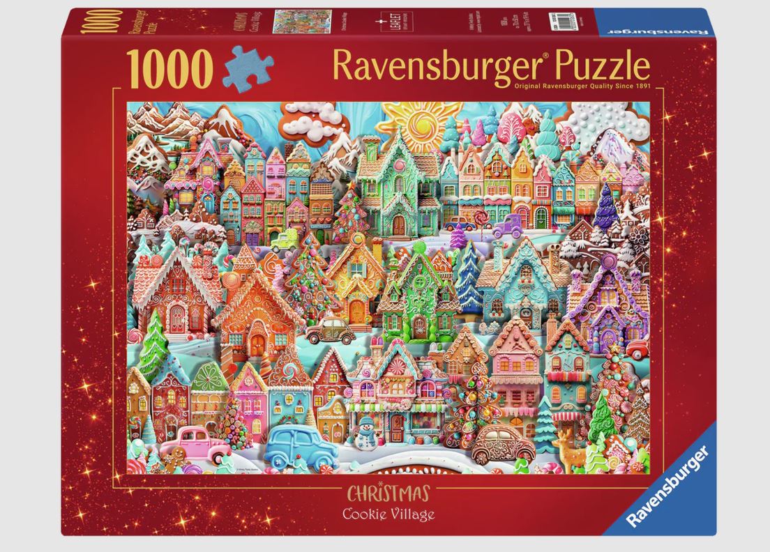 RAVENSBURGER JIGSAW PUZZLE 1000 PIECES - CHRISTMAS COOKIE VILLAGE #12001267