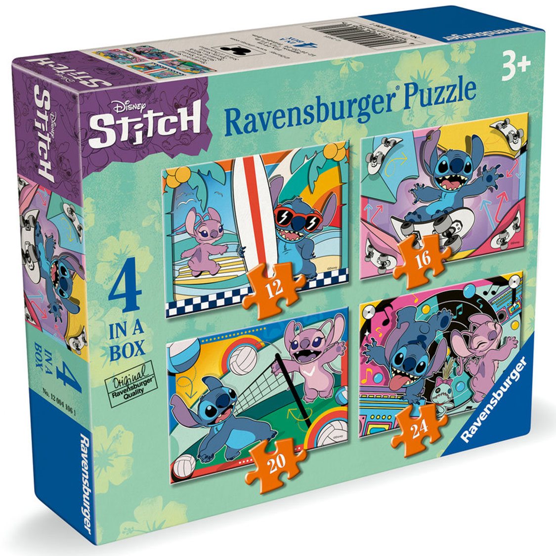 RAVENSBURGER CASSE-TÊTE 12-16-20-24 PIÈCES PROGRESSIF - DISNEY STITCH #12004106