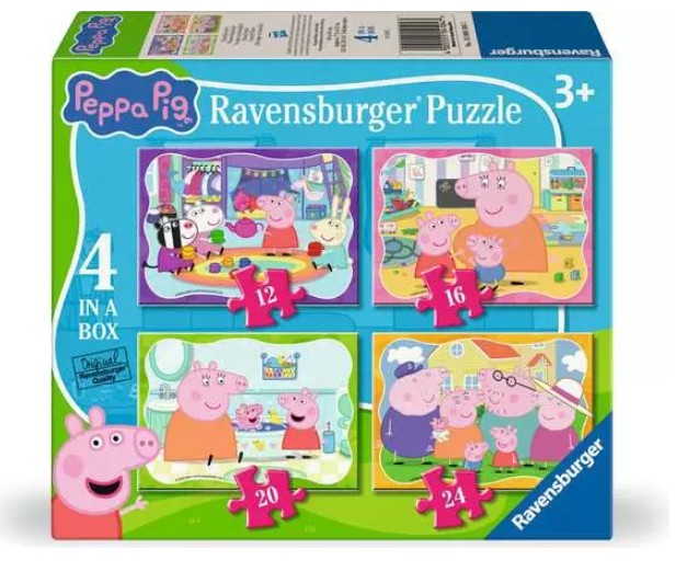 RAVENSBURGER CASSE-TÊTE 12-16-20-24 PIÈCES PROGRESSIF - PEPPA PIG #12004104