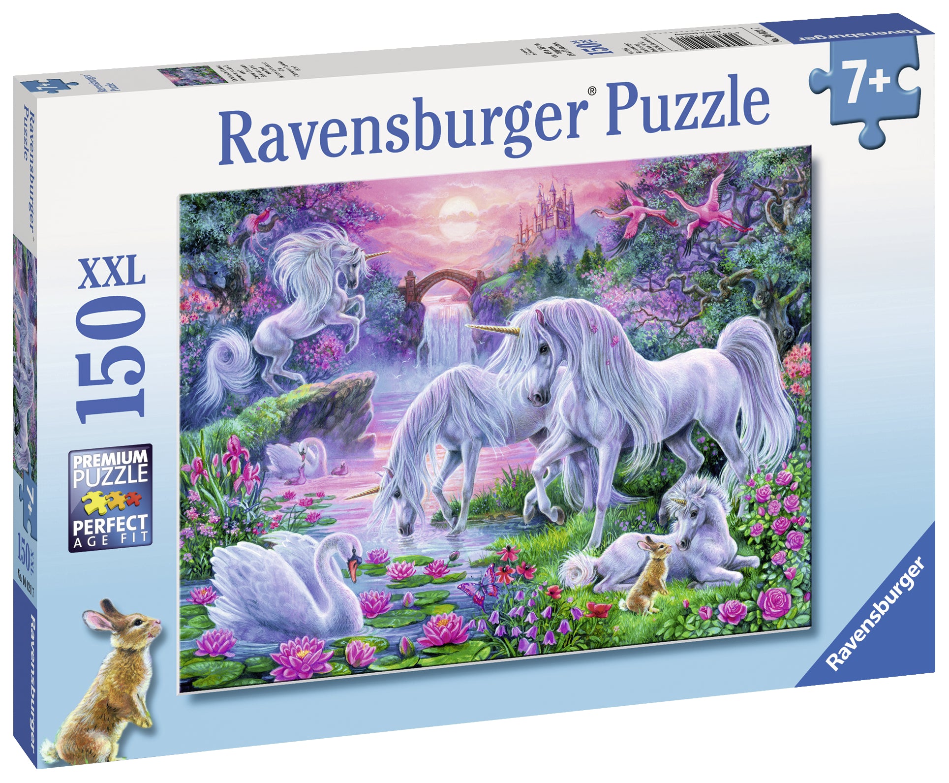 RAVENSBURGER CASSE-TÊTE 150 PIÈCES LARGE PIÈCES - LICORNES AU COUCHER DE SOLEIL #10021