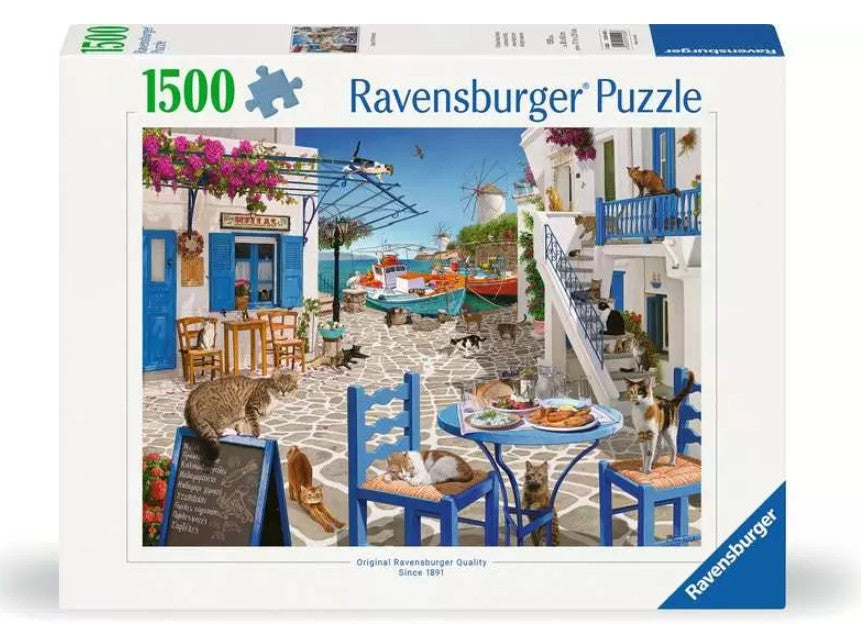 RAVENSBURGER CASSE-TÊTE 1500 PIÈCES - LES CHATS DE MYKONOS #12001450