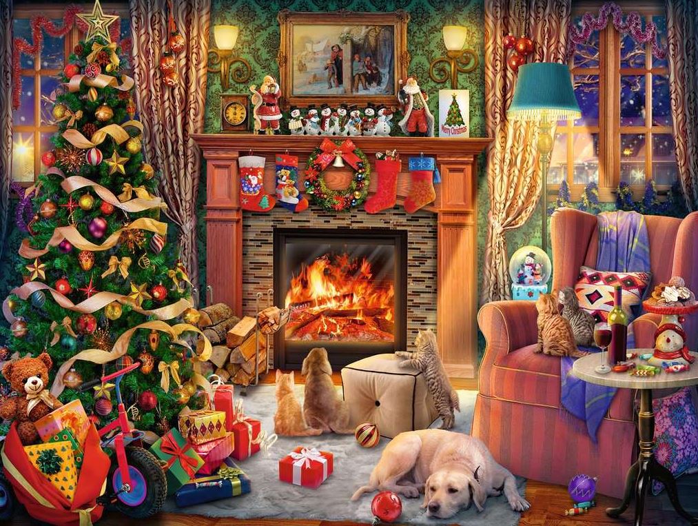 RAVENSBURGER CASSE-TÊTE 1500 PIÈCES - L'ÉVEIL DE NOËL (LE RÉVEILLON DE NOEL) #12000717