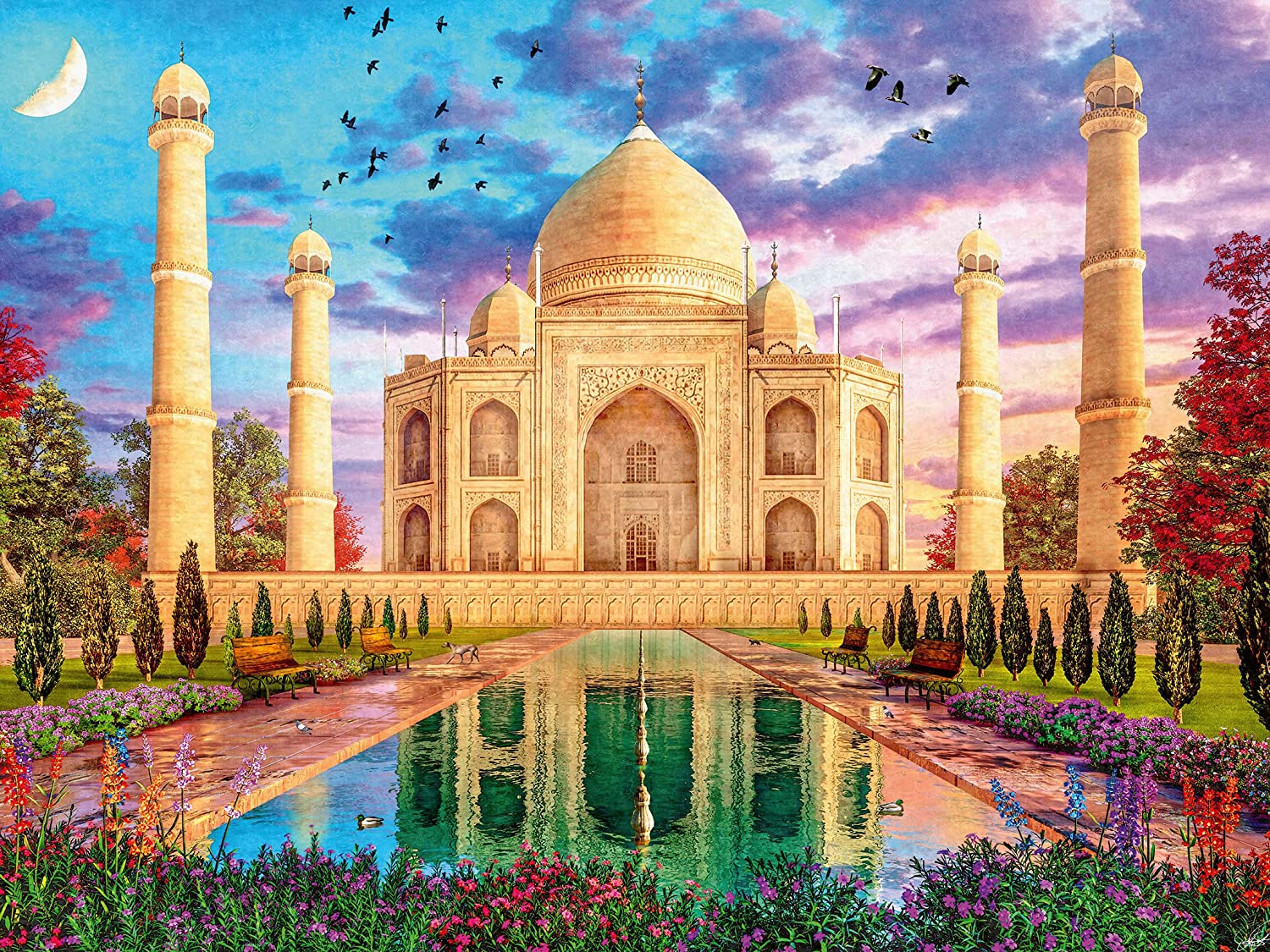 RAVENSBURGER CASSE-TÊTE 1500 PIÈCES - TAJ MAHAL ENCHANTÉ #12000741