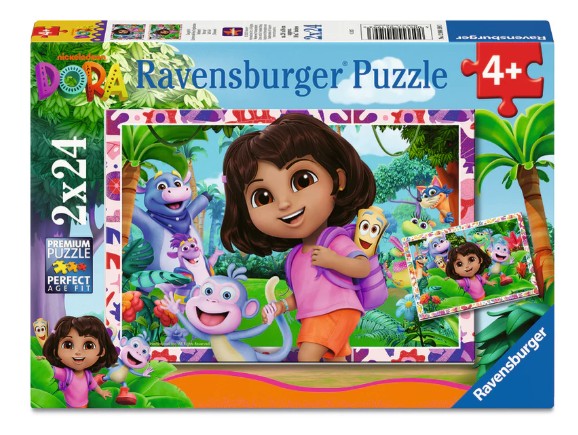 RAVENSBURGER CASSE-TÊTE 2 X 24 PIÈCES - L'UNIVERS DE DORA L'EXPLORATRICE #12004199
