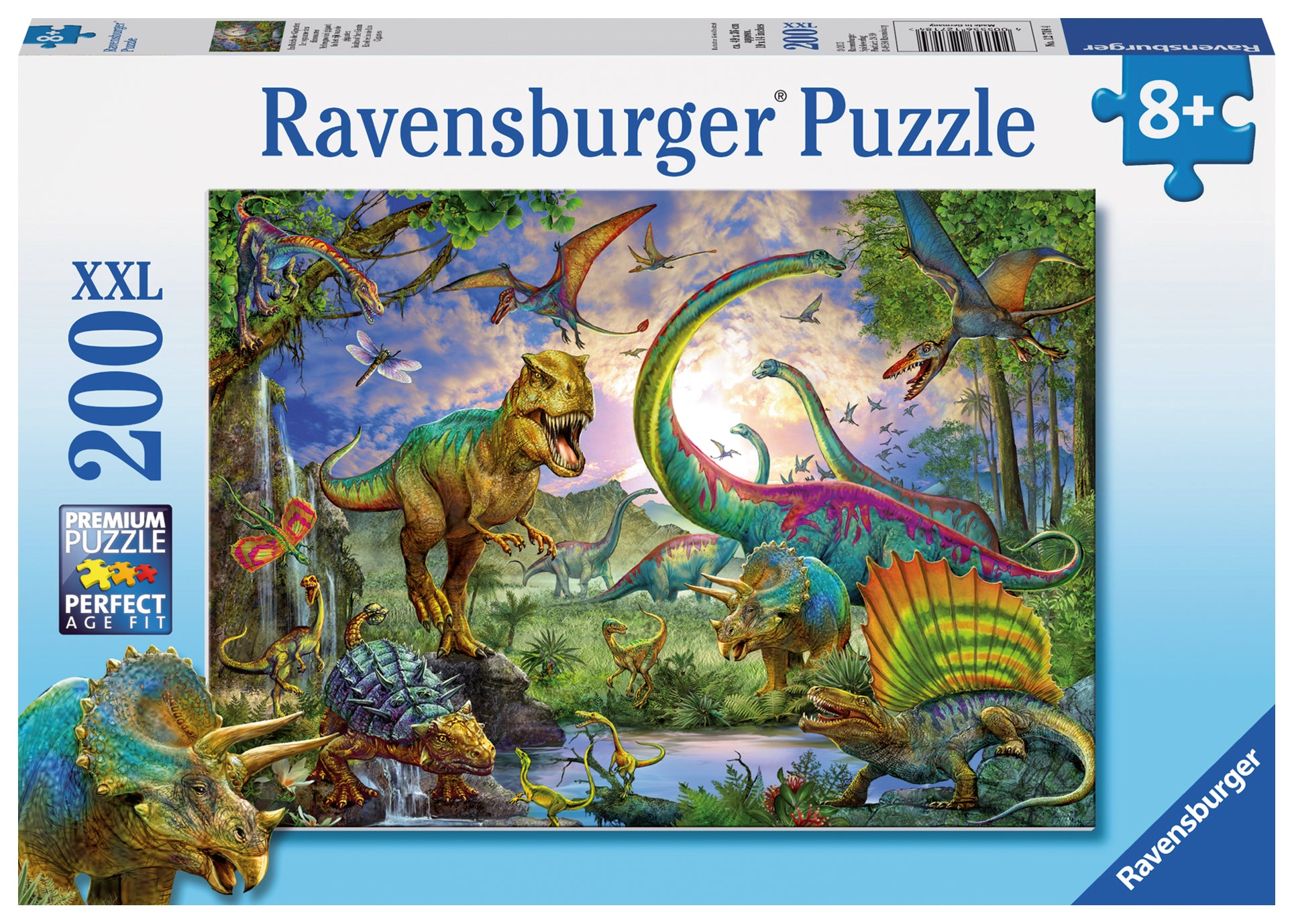 RAVENSBURGER CASSE-TÊTE 200 LARGES PIÈCES - ROYAUME DINOSAURES #12718