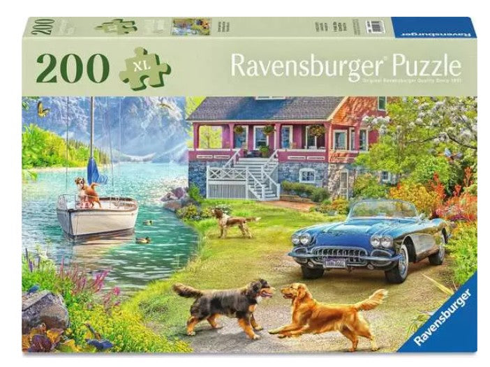 RAVENSBURGER JIGSAW PUZZLE 200 PIECES XL - LAKESIDE SUMMER HOUSE #12001370