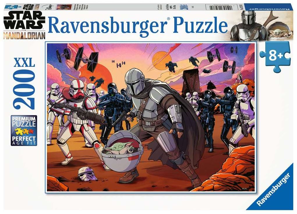 RAVENSBURGER PUZZLE 200 PIECES XXL - THE MANDALORIAN IN ACTION #13278