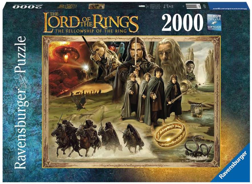 RAVENSBURGER CASSE-TÊTE 2000 PIÈCES - SEIGNEUR DES ANNEAUX - LA COMMUNAUTÉ DE L'ANNEAU #16927