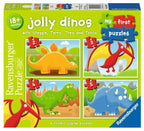 RAVENSBURGER CASSE-TÊTE 2,3,4,5 PIÈCES - MY FIRST PUZZLES - JOLLY DINOS #7289