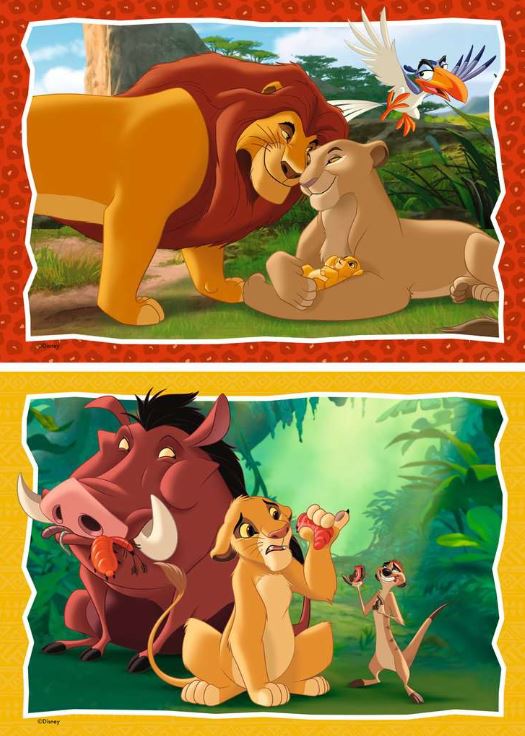 RAVENSBURGER CASSE-TÊTE 2X24 PIÈCES - L'HISTOIRE DE LA VIE (LE ROI LION) #12001029