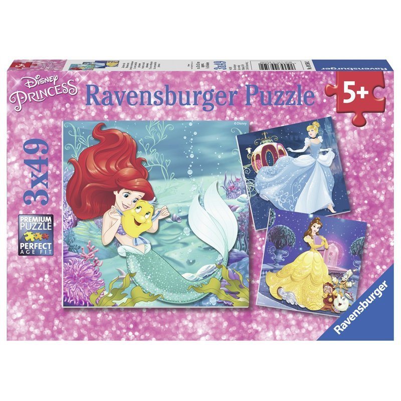 RAVENSBURGER CASSE-TÊTE 3 X 49 PIÈCES - DISNEY AVENTURE DES PRINCESSES #09350