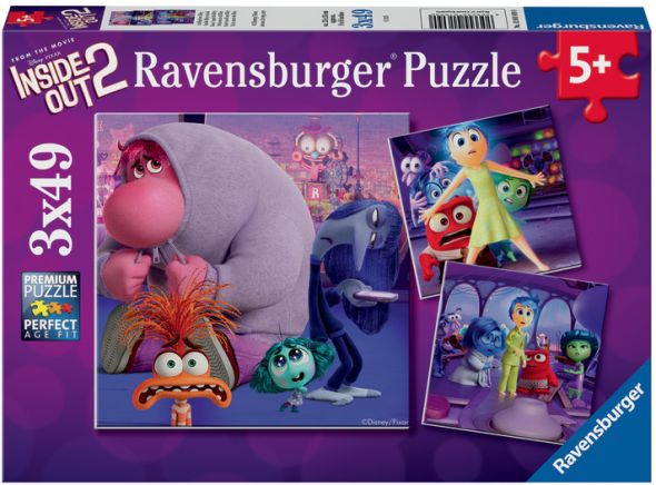 RAVENSBURGER CASSE-TÊTE 3 X 49 PIÈCES - DISNEY SENS DESSUS DESSOUS 2 #12001609