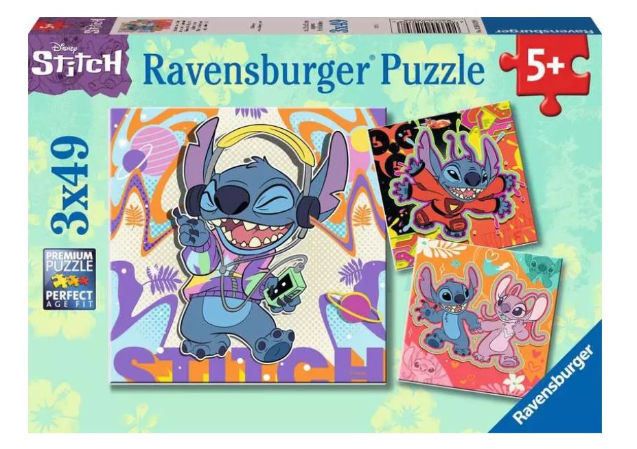 RAVENSBURGER CASSE-TÊTE 3 X 49 PIÈCES - DISNEY STITCH #12001070