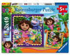 RAVENSBURGER CASSE-TÊTE 3 X 49 PIÈCES - DORA L'EXPLORATRICE #12004197