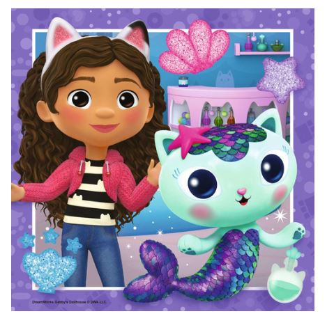 RAVENSBURGER CASSE-TÊTE 3 X 49 PIÈCES - GABBY'S DOLLHOUSE #05659
