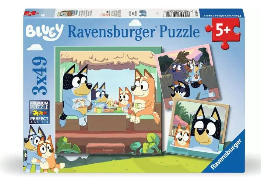 RAVENSBURGER CASSE-TÊTE 3 X 49 PIÈCES - LES AVENTURES DE BLUEY #05685