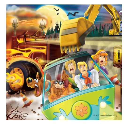 RAVENSBURGER CASSE-TÊTE 3 X 49 PIÈCES - SCOOBY DOO - LES 3 NUITS D'ÉPOUVANTE #05242
