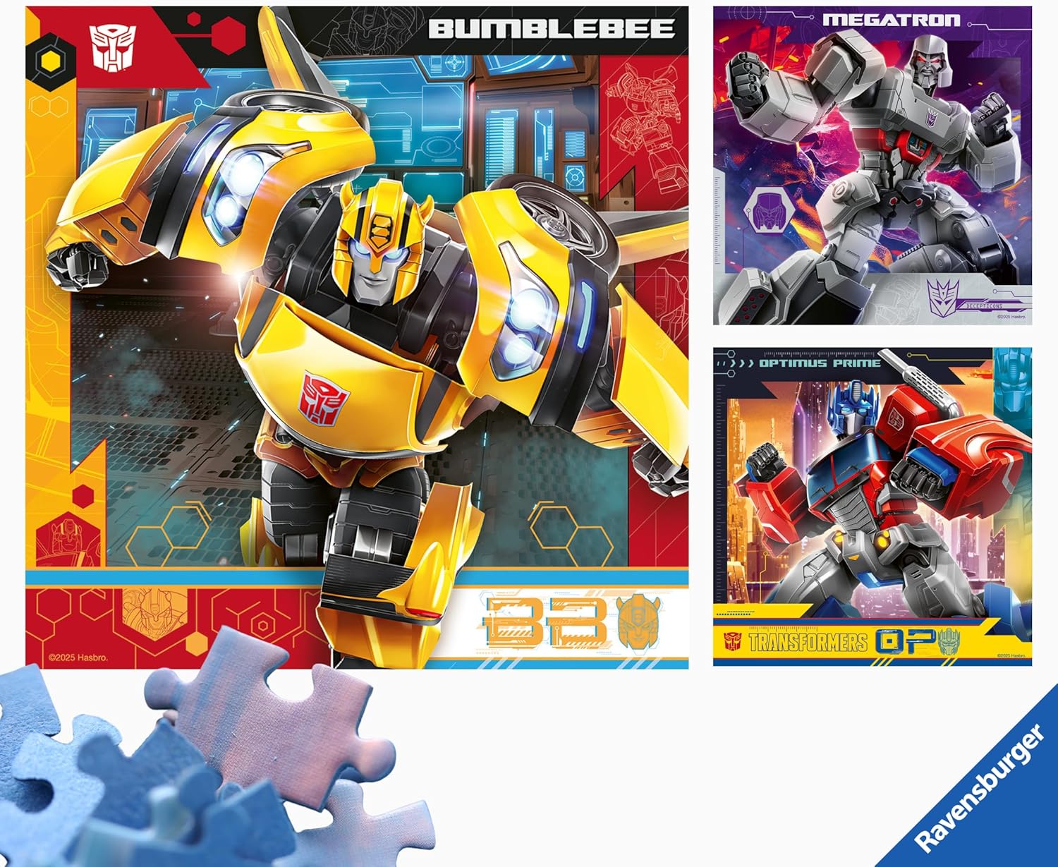RAVENSBURGER CASSE-TÊTE 3 X 49 PIÈCES - TRANSFORMERS #12004252