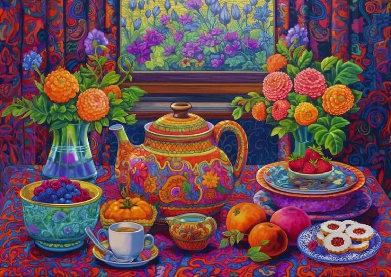 RAVENSBURGER CASSE-TÊTE 300 LARGES PIÈCES - L'HEURE DU THÉ #12001446
