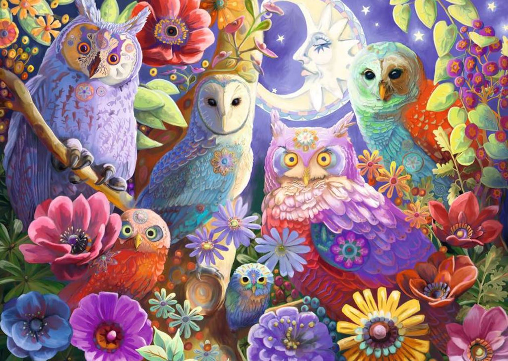 RAVENSBURGER CASSE-TÊTE 300 PIÈCES - LARGES PIÈCES ADULTE - HULULEMENTS DANS LA NUIT #17466