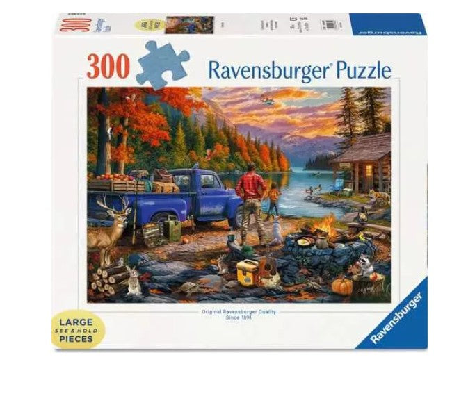 RAVENSBURGER CASSE-TÊTE 300 PIÈCES - LARGES PIÈCES - LAC SUNSET #12001838