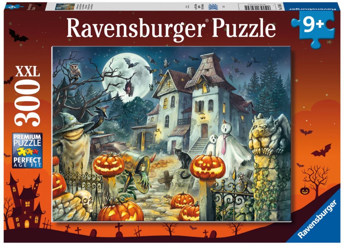 RAVENSBURGER JIGSAW PUZZLE 300 PIECES - LARGE PIECES - HALLOWEEN MANOR #13264