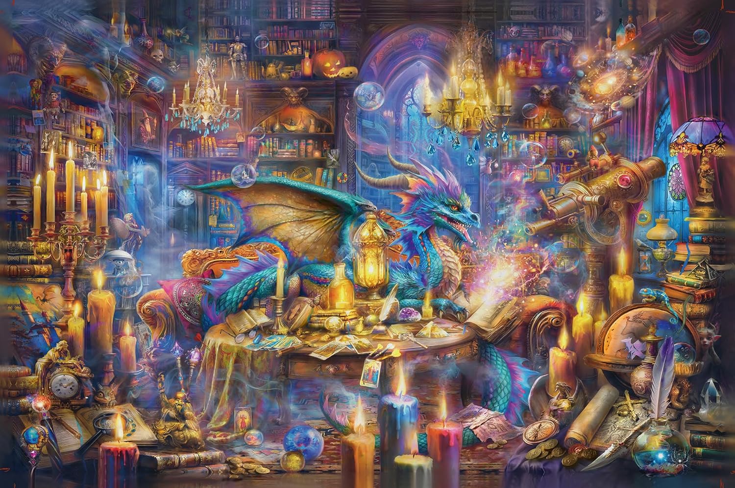 RAVENSBURGER CASSE-TÊTE 3000 PIÈCES - LA BIBLIOTHÈQUE DES SAVOIRS ENCHANTÉS #12001418