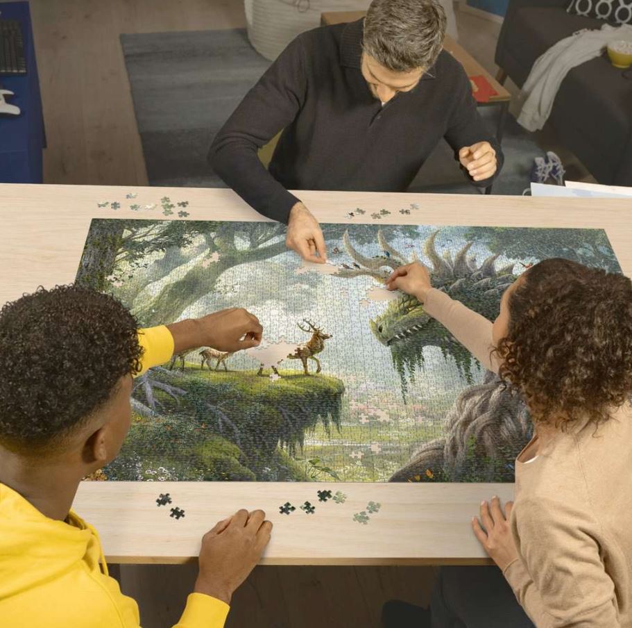 RAVENSBURGER CASSE-TÊTE 3000 PIÈCES - LE DRAGON DE LA FORÊT S'ÉVEILLE #12000808