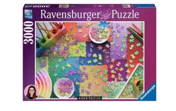 RAVENSBURGER JIGSAW PUZZLE 3000 PIECES - PUZZLES ON PUZZLES #17471