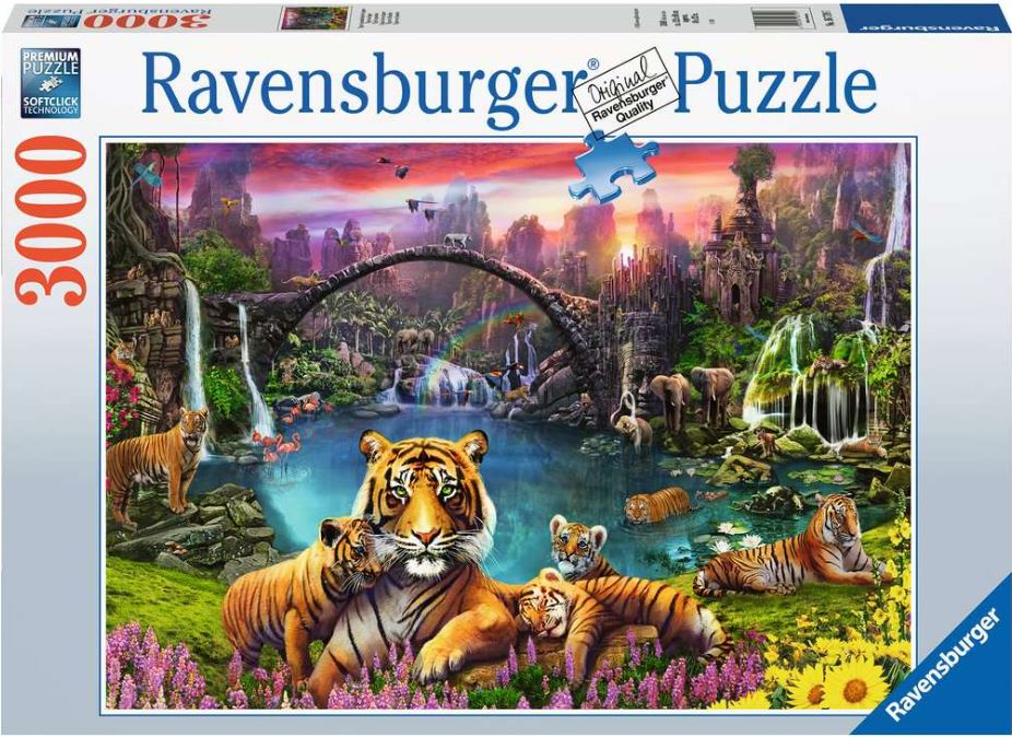 RAVENSBURGER CASSE-TÊTE 3000 PIÈCES - TIGRES AU LAGON #16719